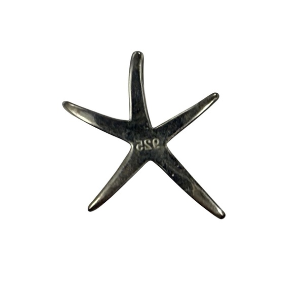 Sterling Silver Starfish Pendant .925 sterling silver coastal beach nautical - Picture 2 of 4